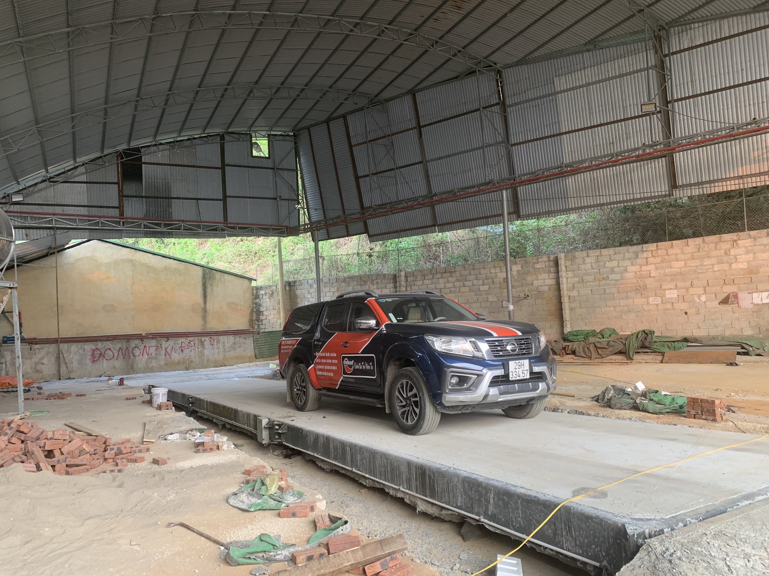 Cân ô tô sàn bê tông 80 tấn 3m x 16m