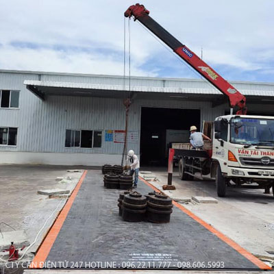 Cân ô tô điện tử 150 tấn dài 18m