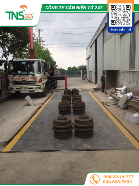 Cân ô tô điện tử 60 tấn dài 12m