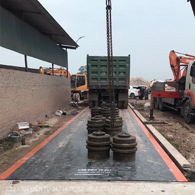 Cân ô tô bàn bê tông 40 tấn dài 9m