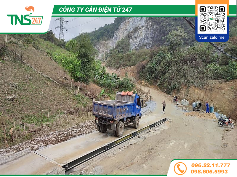 Cân ô tô bàn bê tông 120 tấn 3m x 16m