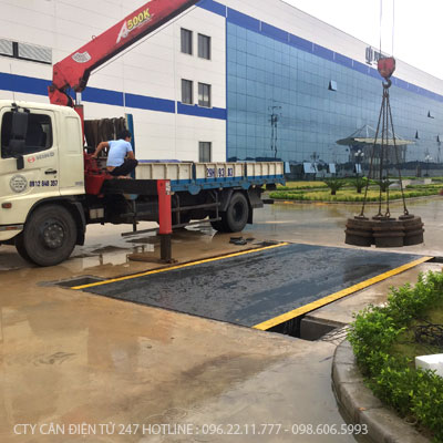 Cân ô tô bàn bê tông 40 tấn dài 5m