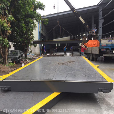 Cân ô tô điện tử 100 tấn dài 18m