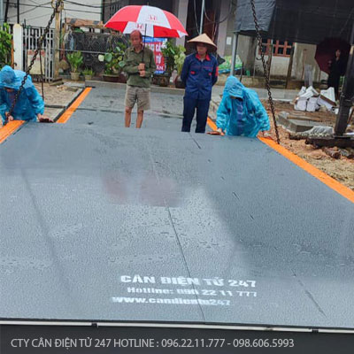 Cân ô tô điện tử 100 tấn dài 15m