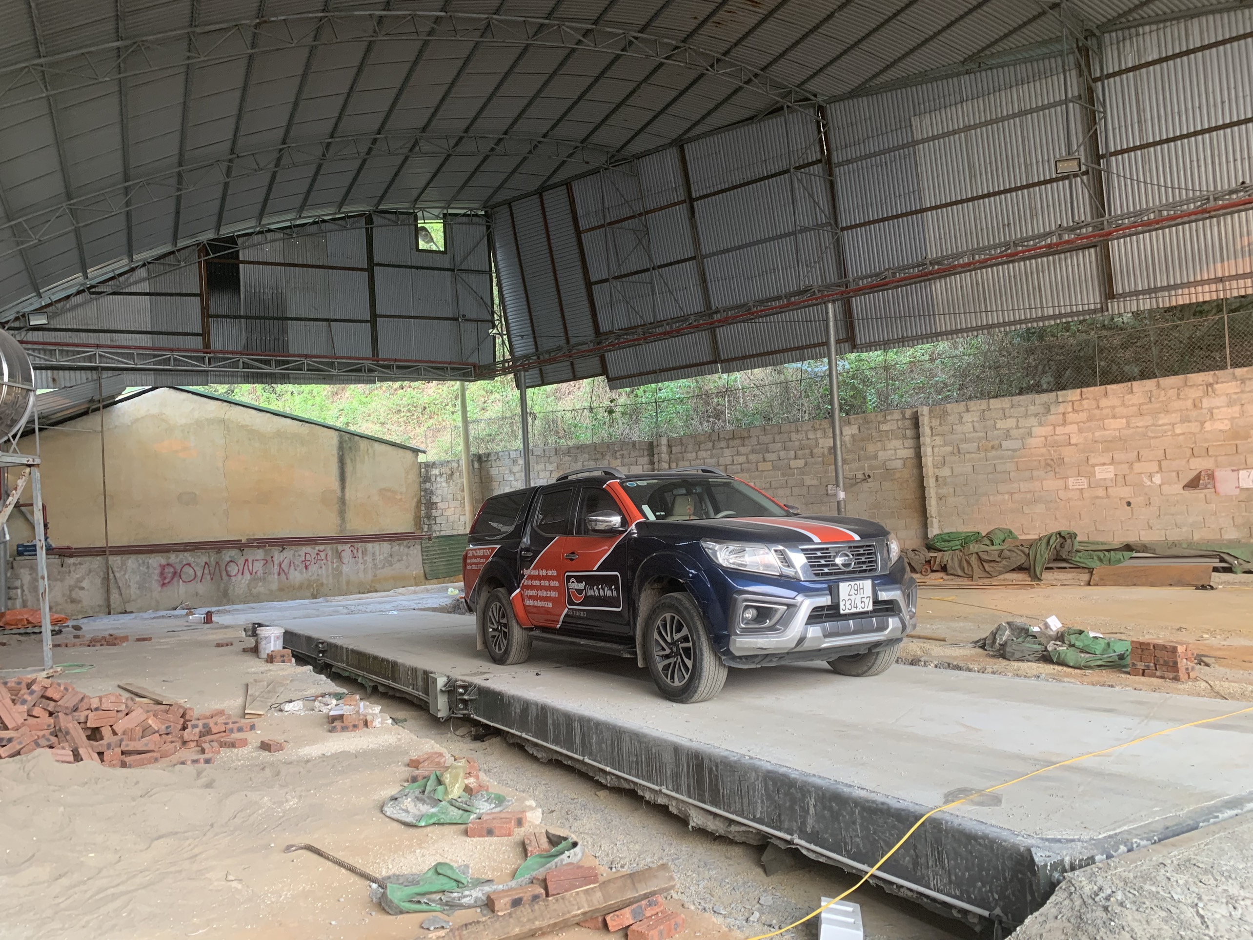 Cân ô tô sàn bê tông 80 tấn 3m x 12m