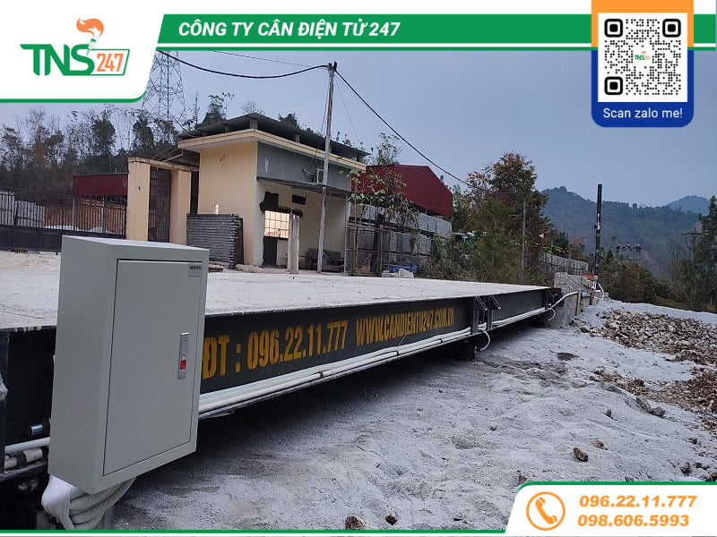 Cân ô tô sàn bê tông 100 tấn 3m x 18m